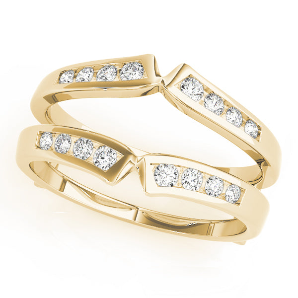 Wraps & Inserts Half Eternity Ring in 10K/14K gold and platinum with certified lab-grown or natural diamonds