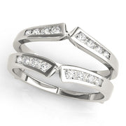Wraps & Inserts Half Eternity Ring in Gold & Platinum