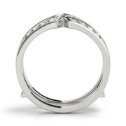 Wraps & Inserts Half Eternity Ring in Gold & Platinum