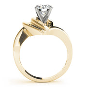 Brilliant Solitaires Any Shape Round Diamond Engagement Ring in 10K/14K gold and platinum with certified lab-grown or natural diamonds