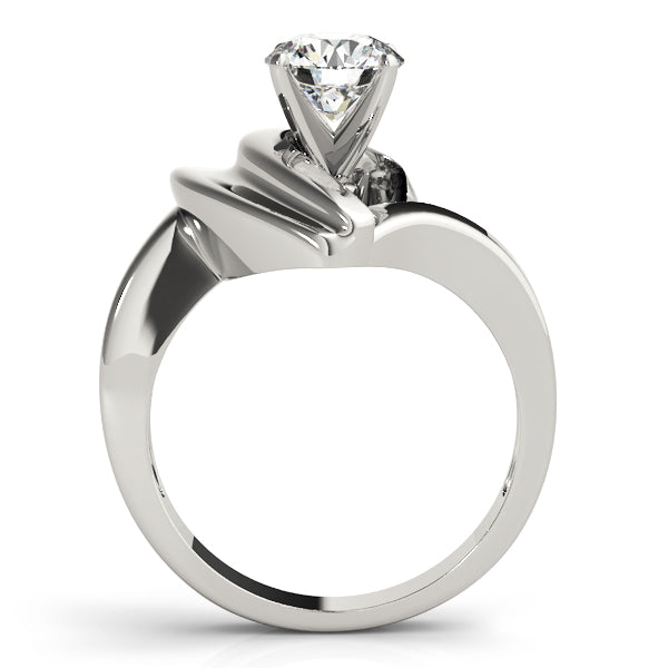 Brilliant Solitaires Any Shape Round Diamond Engagement Ring in 10K/14K gold and platinum with certified lab-grown or natural diamonds