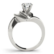 Brilliant Solitaires Any Shape Round Diamond Engagement Ring in 10K/14K gold and platinum with certified lab-grown or natural diamonds