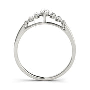 Fancy Marquise Half Eternity Ring in Gold & Platinum