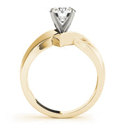 Statement Solitaires Any Shape Round Diamond Engagement Ring in 10K/14K gold and platinum with certified lab-grown or natural diamonds