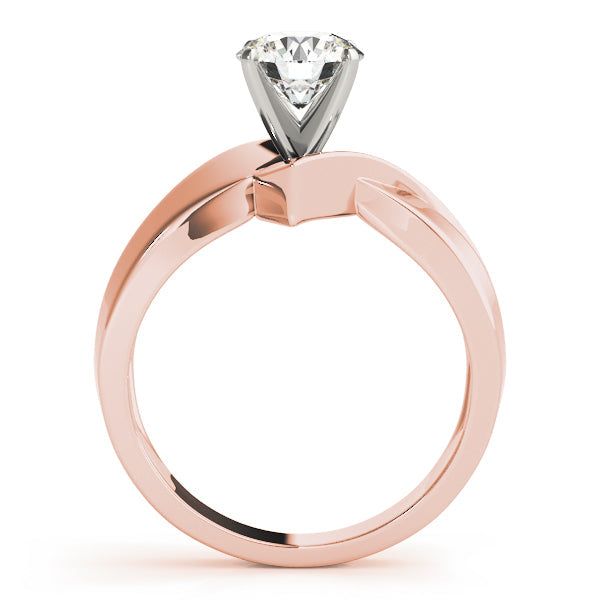 Statement Solitaires Any Shape Round Diamond Engagement Ring in 10K/14K gold and platinum with certified lab-grown or natural diamonds
