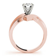 Statement Solitaires Any Shape Round Diamond Engagement Ring in 10K/14K gold and platinum with certified lab-grown or natural diamonds