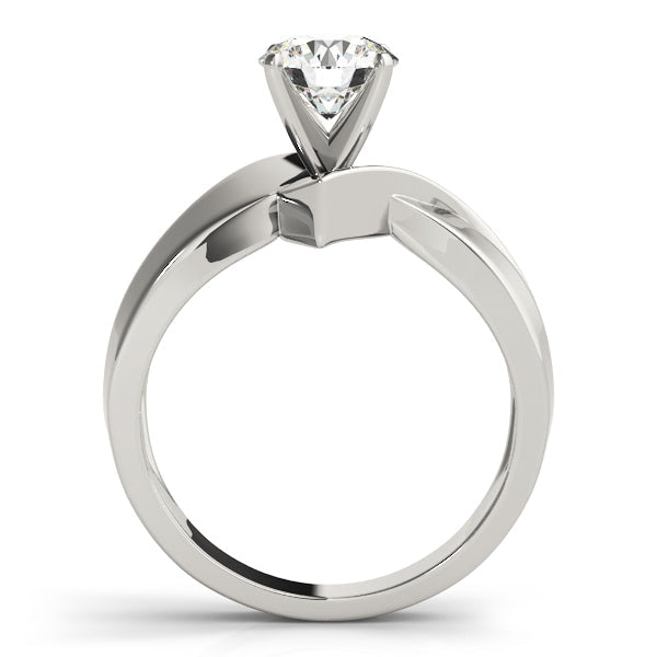 Statement Solitaires Any Shape Round Diamond Engagement Ring in 10K/14K gold and platinum with certified lab-grown or natural diamonds
