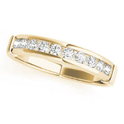 Channel Set Half Eternity Ring in 10K/14K gold and platinum with certified lab-grown or natural diamonds
