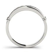 Channel Set Half Eternity Ring in Gold & Platinum