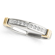 Channel Set Half Eternity Ring in 10K/14K gold and platinum with certified lab-grown or natural diamonds