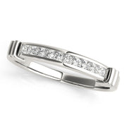 Channel Set Half Eternity Ring in Gold & Platinum