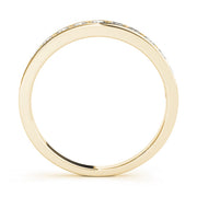 Channel Set Half Eternity Ring in Gold & Platinum