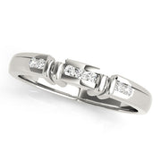 Channel Set Half Eternity Ring in Gold & Platinum