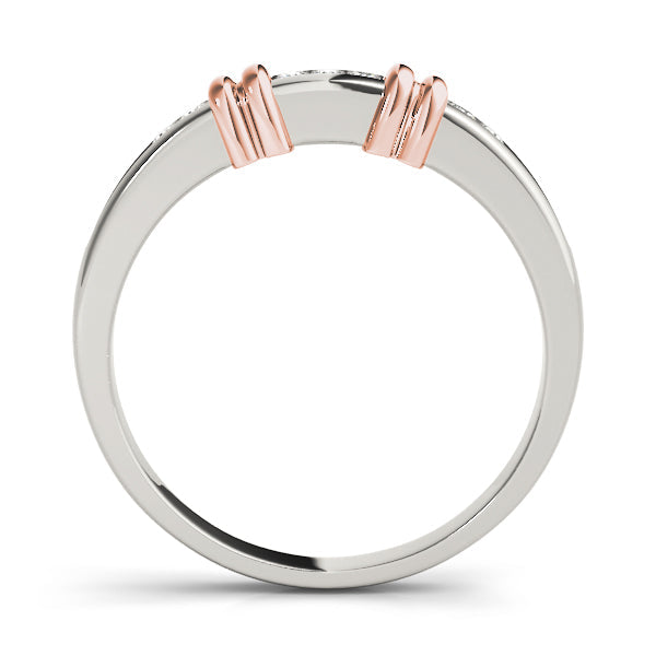 Channel Set Half Eternity Ring in Gold & Platinum