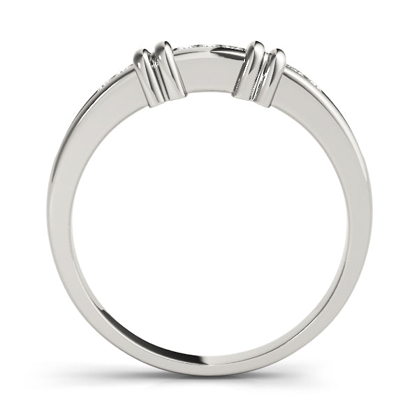 Channel Set Half Eternity Ring in Gold & Platinum