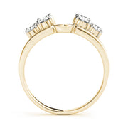 Prong Set Wraps & Inserts Half Eternity Ring in Gold & Platinum