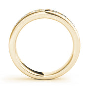 Channel Set Wedding Half Eternity Ring in Gold & Platinum