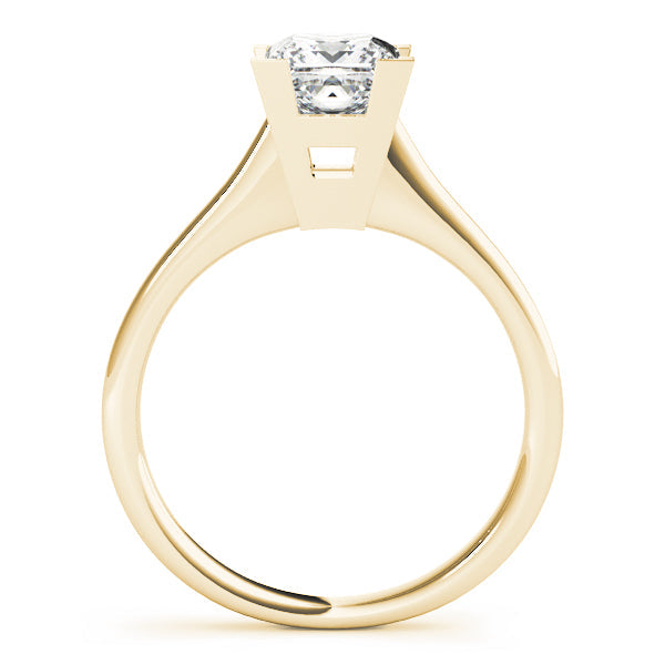 Refined Solitaires Princess Diamond Engagement Ring in 10K/14K gold and platinum with certified lab-grown or natural diamonds