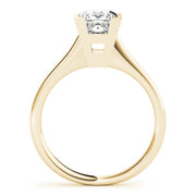 Refined Solitaires Princess Diamond Engagement Ring in 10K/14K gold and platinum with certified lab-grown or natural diamonds