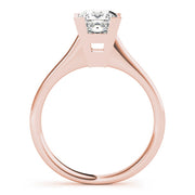 Refined Solitaires Princess Diamond Engagement Ring in 10K/14K gold and platinum with certified lab-grown or natural diamonds