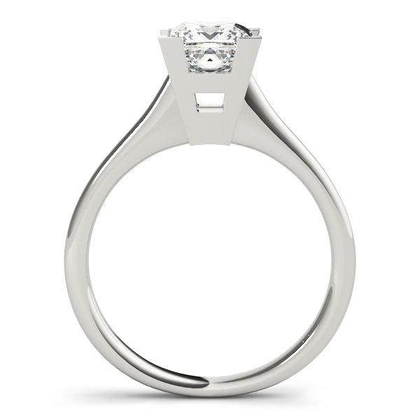 Refined Solitaires Princess Diamond Engagement Ring in 10K/14K gold and platinum with certified lab-grown or natural diamonds
