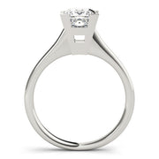 Refined Solitaires Princess Diamond Engagement Ring in 10K/14K gold and platinum with certified lab-grown or natural diamonds