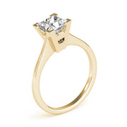 Refined Solitaires Princess Diamond Engagement Ring in 10K/14K gold and platinum with certified lab-grown or natural diamonds