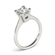 Refined Solitaires Princess Diamond Engagement Ring in 10K/14K gold and platinum with certified lab-grown or natural diamonds