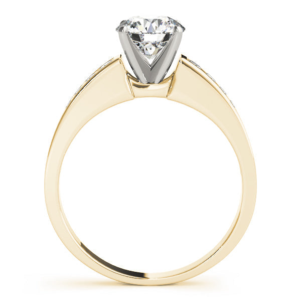 Devoted Channel-Set Round Diamond Engagement Ring in 10K/14K gold and platinum with certified lab-grown or natural diamonds