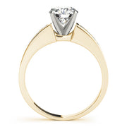 Devoted Channel-Set Round Diamond Engagement Ring in 10K/14K gold and platinum with certified lab-grown or natural diamonds