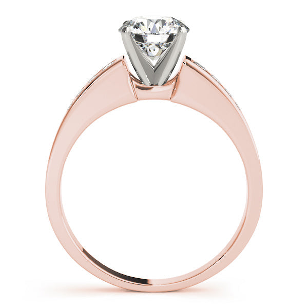 Devoted Channel-Set Round Diamond Engagement Ring in 10K/14K gold and platinum with certified lab-grown or natural diamonds