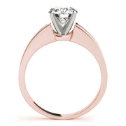 Devoted Channel-Set Round Diamond Engagement Ring in 10K/14K gold and platinum with certified lab-grown or natural diamonds