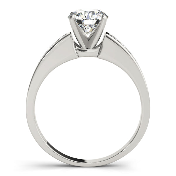 Devoted Channel-Set Round Diamond Engagement Ring in 10K/14K gold and platinum with certified lab-grown or natural diamonds