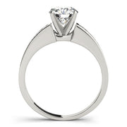 Devoted Channel-Set Round Diamond Engagement Ring in 10K/14K gold and platinum with certified lab-grown or natural diamonds