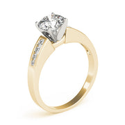 Devoted Channel-Set Round Diamond Engagement Ring in 10K/14K gold and platinum with certified lab-grown or natural diamonds