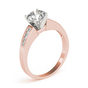 Devoted Channel-Set Round Diamond Engagement Ring in 10K/14K gold and platinum with certified lab-grown or natural diamonds
