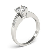 Devoted Channel-Set Round Diamond Engagement Ring in 10K/14K gold and platinum with certified lab-grown or natural diamonds
