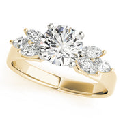 Classic Fancy Shape Marquise Diamond Engagement Ring in 10K/14K gold and platinum with certified lab-grown or natural diamonds