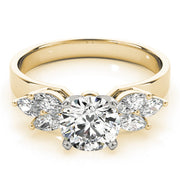 Classic Fancy Shape Marquise Diamond Engagement Ring in 10K/14K gold and platinum with certified lab-grown or natural diamonds