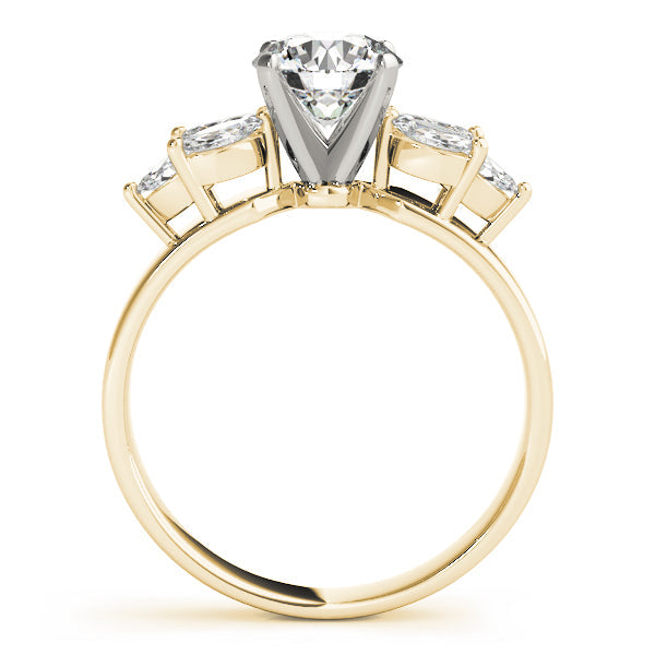 Classic Fancy Shape Marquise Diamond Engagement Ring in 10K/14K gold and platinum with certified lab-grown or natural diamonds