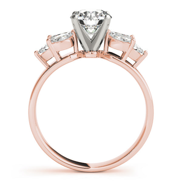 Classic Fancy Shape Marquise Diamond Engagement Ring in 10K/14K gold and platinum with certified lab-grown or natural diamonds