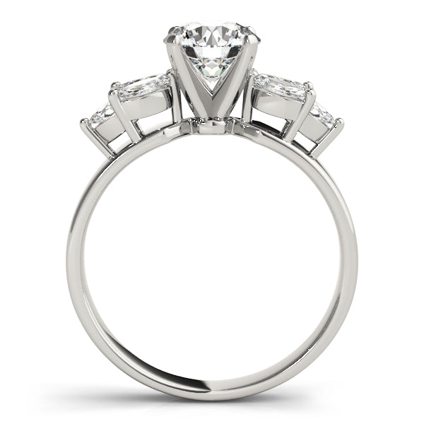 Classic Fancy Shape Marquise Diamond Engagement Ring in 10K/14K gold and platinum with certified lab-grown or natural diamonds