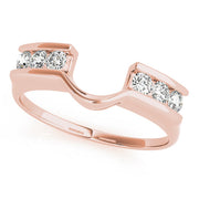 Channel Set Wraps & Inserts Half Eternity Ring in Gold & Platinum