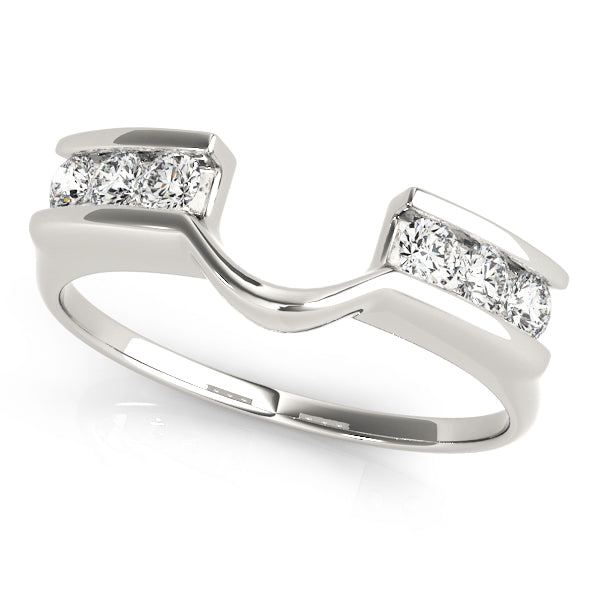 Channel Set Wraps & Inserts Half Eternity Ring in Gold & Platinum
