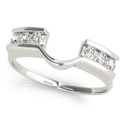 Channel Set Wraps & Inserts Half Eternity Ring in Gold & Platinum