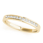 Channel Set Half Eternity Ring in 10K/14K gold and platinum with certified lab-grown or natural diamonds