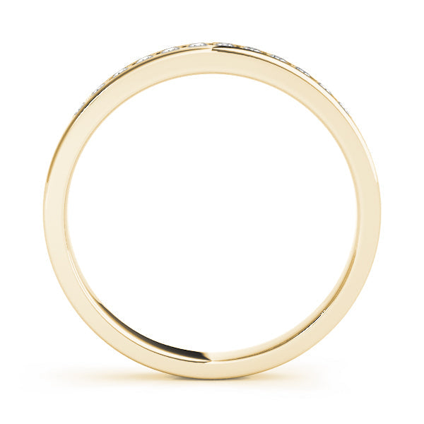 Channel Set Half Eternity Ring in Gold & Platinum