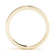 Channel Set Half Eternity Ring in Gold & Platinum