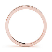 Channel Set Half Eternity Ring in Gold & Platinum