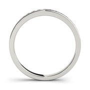 Channel Set Half Eternity Ring in Gold & Platinum
